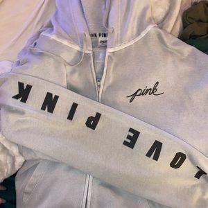 Love Pink Crop Sweater